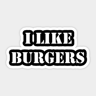 burgers Sticker